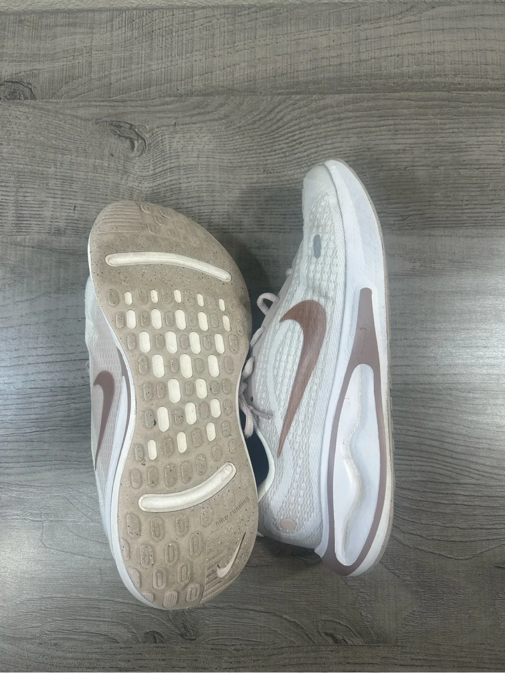 Nike Women’s Sneakers in Blush Pink and White